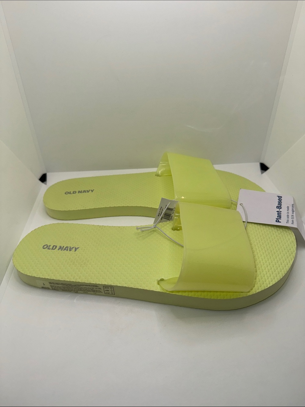 Old Navy Jelly Slide Sandals Women’s 9 Neon